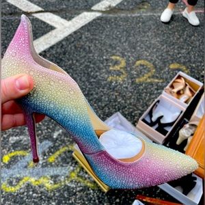 Multi Color Cotton Candy Heels